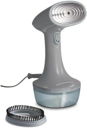 _Mega Brand  Handheld Garment Steamer for Clothes, Fabric and Drapes,1200 Watts, 400ml Water Tank, 20 Minutes of Continuous Steam, Vacation Essentials, Gray & Blue (11557)