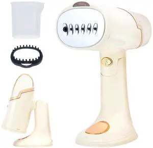 Garment Travel Steamer for Clothes Portable: Creamy White Clothing Steamer Handheld 1500W Hand Held Mini Steamer Fabric Shirt Plancha a Vapor para Ropa Home Dorm Room Travel Essentials