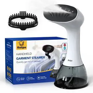 _Mega Brand Steamer for Clothes 1350W, Clothes Steamer for Home, Office, Travel, Upgraded 400ML Large Capacity Water Tank, Wrinkle Remover