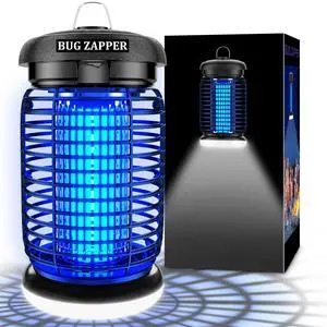 _Mega Brand Bug Zapper Outdoor, Mosquito Zapper with LED Light, Fly Zapper Outdoor Indoor, Insect Zapper Electric Fly Traps, Plug in Mosquito Killer for Patio Yard