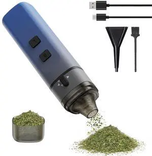 _Mega Brand Electric Spice Grinder,Automatic Small Portable Herbal Machine & Spice Mill,USB Rechargeable Grinding Up to 1.5 Gram(Gradient Blue)
