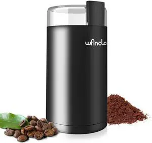 _Mega Brand Electric Coffee Grinder, Spice Grinder, One Touch Coffee Mill for Beans, Spices and More, with Clean Brush Black