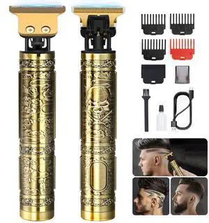 _Mega Brand Professional Hair Trimmer for Men, Beard Trimmer Hair Clippers for Men, Cordless Rechargeable Hair Trimmer Metal Body Cutting Grooming Kit,Beard Shaver Barbershop