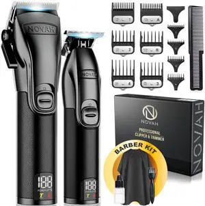 _Mega Brand  Hair Clippers for Men, Professional Barber Clippers and Trimmer Set, Mens Cordless Hair Clipper for Barbers Haircut Kit Fade