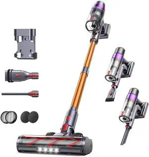 _Mega Brand Cordless Vacuum Cleaner, 550W 45KPA Cordless Stick Vacuum Cleaner with 60Mins Rechargeable Battery, LED Touch Display, Handheld Vacuum Cleaners for Home/Pet Hair/Carpets/Floors