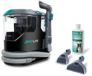 _Mega Brand  SpotLite Portable Carpet Spot Cleaner & Pet Stain Remover, 17Kpa Powerful Suction with Versatile Tools for Upholstery, Couches, Car and Auto Detailer, Gray