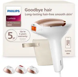 _Mega Brand Lumea 8000 Series IPL Hair Removal Device - Alternative to Laser Hair Removal, SenseIQ Technology and Lumea App, 3 Attachments for Body, Face, and Precision, for Women & Men, BRI937/03