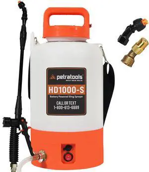 _Mega Brand  Battery Powered Sprayer 1 Gallon - HD1000-S - Heavy Duty Electric Sprayer for Lawn and Garden Weed/Pest Control, Watering - with Battery, Charger & 2 Nozzles (1 Gallon)