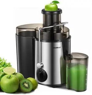 _Mega Brand  Centrifugal Juicer,Extractor Max Power 800W Juice, 65MM Chute for Whole Fruit and Vegetables, Juice Extractor with 3 Speeds Quick Juicing, Easy to Clean, BPA Free,Silver