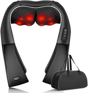 _Mega Brand Back and Neck Massager for Pain Relief Deep Tissue with Heat,  Kneading Shiatsu Neck and Back Massager for Shoulder Full Body Home Office Car Use, Birthday Day Gifts for Dad Men Mom Women
