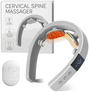 _Mega Brand  Neck Massager with Heat, Neck Massager for Pain Relief Deep Tissue, Multiple Mode Adjustment, Portable and Suitable for Travel and Home