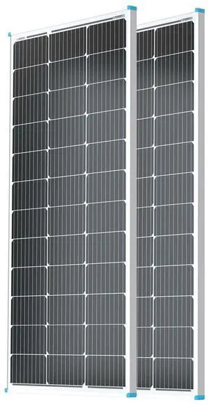 _Mega Brand 2PCS Solar Panels 100 Watt 12 Volt, High-Efficiency Monocrystalline PV Module Power Charger for RV Marine Rooftop Farm Battery and Other Off-Grid Applications, 2-Pack 100W