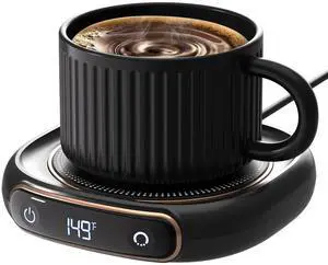 _Mega Brand Coffee Mug Warmer, 3 Temp Settings & Auto Shut Off, Mug Warmer for Desk, Electric Beverage Warmer for Coffee/Tea/Milk in Your Home & Office, Coffee Gifts for Women Men Parents (No Cup)