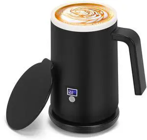 _Mega Brand Constant Temperature Heating Cup, 12oz Rechargeable Smart Mug Warmer with Temperature Control, 90 Min Battery Life, Wireless Charging, Black