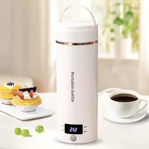 _Mega Brand  Electric Kettle Portable Mini Kettle,Small Hot Water Boiler with 4 Temperature Settings,304 Stainless Steel,Fast Boiling Water with Auto Shut-Off and Boil Dry Protection,400ml