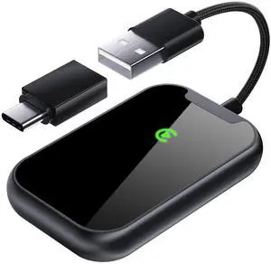 _Mega Brand 2 in 1 Wireless CarPlay Adapter for Apple CarPlay & Android Auto, Convert Wired to Wireless, No Delay, Plug and Play,Dual-band Wi-Fi 2.4-5.8GHz Adapter for iphone & Android