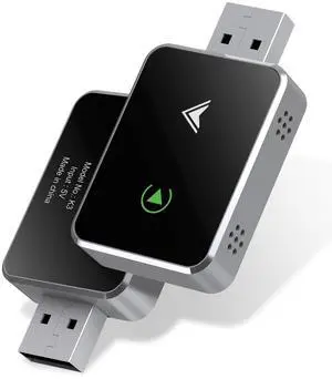 _Mega Brand Wireless CarPlay Adapter, 2-in-1 Mini Size CarPlay & Android Auto, Convert Wired to Wireless with USB & Type-C, Plug & Play, Stable Control & No Delay Car Play with iPhone & Android