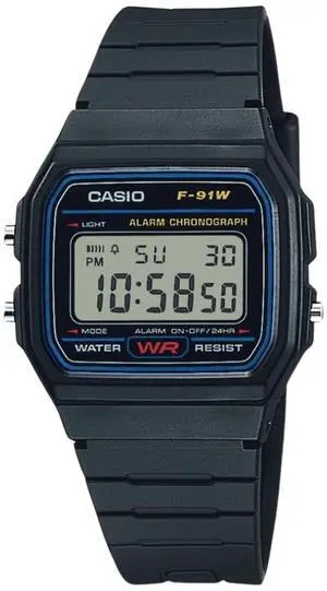 _Mega Brand Men's Vintage F91W-1 Resin Strap Digital Sport Watch