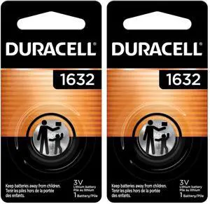 _Mega Brand 1632 3V Lithium Battery, 1 Count Pack, Lithium Coin Battery for Medical and Fitness Devices, Watches, and More, CR Lithium 3 Volt Cell (Pack of 2)