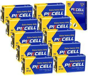 _Mega Brand 9V Battery Carbon Zinc for Smoke Detectors 6F22 Battery,Ultra Long-Lasting