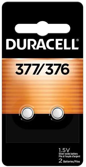 _Mega Brand 377/376 Silver Oxide Button Batteries, 2 Count (Pack of 1), Battery with Long-Lasting Power for Watches, Calculators, and More