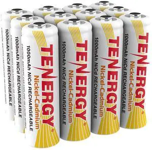 _Mega Brand  AA Rechargeable Battery NiCd 1000mAh 1.2V Battery Pack for Solar Lights, Garden Lights, 12 Pack
