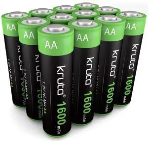 _Mega Brand Solar Lights Batteries AA 1600mah High Capacity 1.2V Ni-MH Rechargeable AA Solar Battery for Outdoor Solar Lights, Battery String Lights, TV Remotes, Wireless Mouses, Radio, Flashlight
