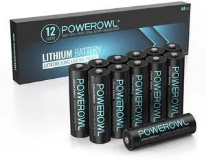 _Mega Brand Lithium AA Batteries, 1.5V High Capacity Double A Battery for Camera Freezer Thermometer etc,12 Pack (Non-Rechargeable)