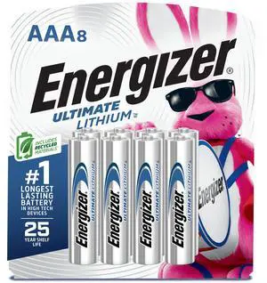 _Mega Brand Ultimate Lithium AAA Batteries (8 Pack), Lithium Triple A Batteries
