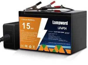 _Mega Brand 12v Lifepo4 Battery 12 Volt 15Ah Lithium Rv Battery,Marine 15000 Deep Cycle,Built-in 15A BMS for RVs,Golf Cart,Home Energy Storage,Outdoor,Boats