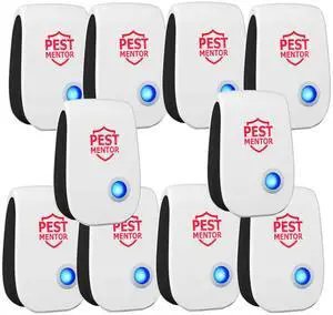 _Mega Brand Ultrasonic Pest Control Repeller 10 Packs, Electronic Pest Repellent Mouse Repellent, Indoor Pest Control for Roach Rodent Mouse Bugs Mosquito Mice Spider Ant Fleas Insects Cockroach
