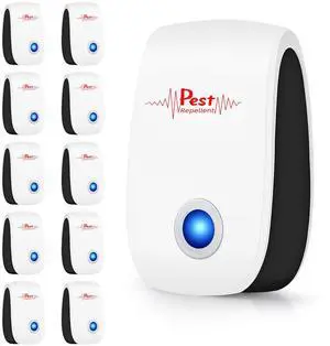 _Mega Brand  Ultrasonic Pest Repeller Electronic Mouse Repellent Ultrasonic Plug in Mice Repellent Indoor Sonic Electronic Rodent Repellent Plug in Pest Control for Insect,Cockroach,Rat,Spide,AntBugs
