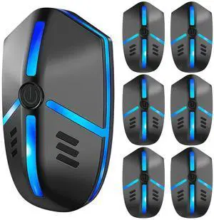 _Mega Brand Upgraded Ultrasonic Repeller Indoor Insect Repeller 6 Pack, for Roach, Mice, Spiders, Mouse, Rodent Repellent Electronic Plug-in, Pest Control, 2 Mode Switching Large Area Coverage (6)