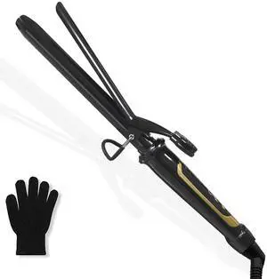 _Mega Brand 1 Inch Curling Iron with Ceramic Barrel, Instant Heat up to 450°F, Waving Style Tool for Long/Medium Hair and Women