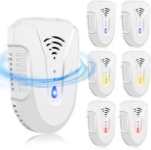 _Mega Brand  Ultrasonic Pest Repeller 6 Pack, Mouse Repellent Indoor Ultrasonic Plug in, Pest Control for Bugs Roaches Insects Mice Spiders Flies Cockroach Rodent Rat