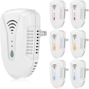 _Mega Brand  Version Ultrasonic Pest Repeller 6 Pack, Mouse Repellent Indoor Plug in, Insect Ultrasonic Repellent for Bugs Roach Insect Mice Spider Mouse Mosquito Ant, 3 Mode Switching