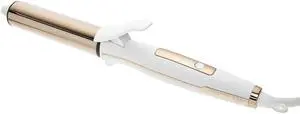 _Mega Brand  Hair 1 1/4" Titanium Curling Iron for Beach Waves + Curls for Medium and Long Hair, Smoothing + Frizz Control, Dual Voltage, Auto Shut-Off