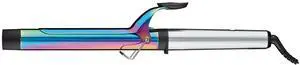 _Mega Brand Nano Titanium 1 1/4 inch Curling Iron with Extended Barrel, Professional Spring Hair Curler for Medium to Longer Hair Types, Iridescent