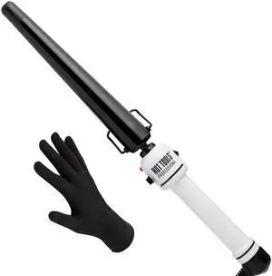 _Mega Brand  Professional Nano Ceramic Extra Long Tapered Curling Iron for Shiny Curls, 3/4 to 1 1/4 Inches