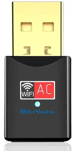 _Mega Brand USB WiFi Adapter - Dual Band 2.4G/5G Mini Wi-fi ac Wireless Network Card Dongle with High Gain Antenna for Desktop Laptop PC Support Windows XP Vista/7/8/8.1/10 (USB WiFi 600Mbps)