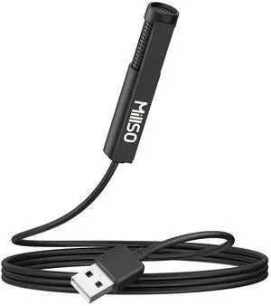 _Mega Brand USB PC Microphone Plug & Play Omnidirectional External Lavalier Mini USB Microphone for Computer, Laptop, YouTube, Meeting, Recording, Podcasting, Gaming - 1.5m/4.9ft