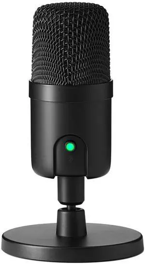_Mega Brand  USB Condenser Microphone for Streaming, Recording, and Podcasting on PC, Plug and Play, Cardioid Pickup, Adjustable Stand with 360° Rotation, 5.8 x 3.4 inches, Black