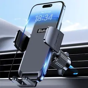 _Mega Brand Car Phone Holder Mount, Super Stable Air Vent Cell Phone Car Mount with 2025 Metal Hook Clip, 360° Rotation,One Button Release for iPhone, Galaxy, Google, and All Other Smartphones
