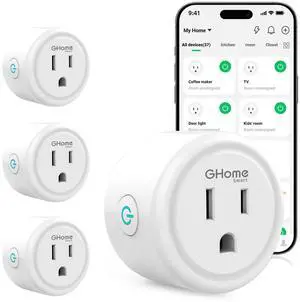_Mega Brand  Plug, WiFi Smart Plugs Work with Alexa and Google Home, Smart Outlet Timer with APP Remote Control, 2.4GHz Wi-Fi Only, No Hub Required, ETL FCC Listed