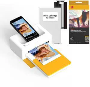 _Mega Brand Dock Plus 4PASS Instant Photo Printer, 4x6 inches, 50 Sheets Bundle
