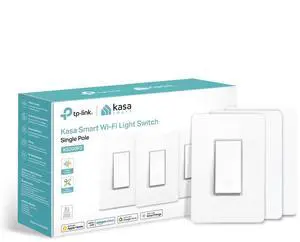 _Mega Brand HomeKit Smart Light Switch KS200P3, Single Pole, Neutral Wire Required, 2.4GHz Wi-Fi Light Switch Works with Siri, Alexa and Google Home, UL Certified, No Hub Required, White, 3-Pack