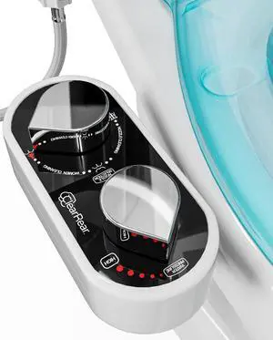 _Mega Brand Bidet Attachment for Toilet  Non-Electric, Self-Cleaning - Adjustable Water Pressure Nozzle - Bidet Attachment for Toilet Seat with Front & Rear Wash, Hygienic Bathroom Upgrade (Black)