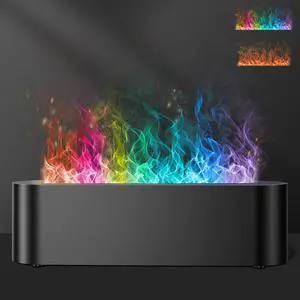 _Mega Brand  Diffuser Humidifier, 7 Colors Changing Oil Diffuser, Ultra-Quiet Aroma Essential Oils Aromatherapy Diffusers for Large Room, Bedroom, Office(Timeable, Waterless Auto off-150ml)