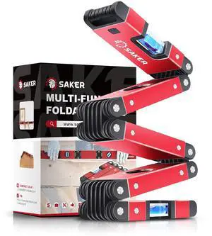_Mega Brand Multi-function Foldable Level, 28-Inch Leveler Tool,Gifts for Men,Multi-Angle Measurement Woodworking Tools,Precise Leveling In Any Position,Folding Level Tool To Save Your Precious Time