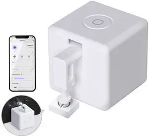 _Mega Fingerbot Plus Smart Button Pusher No Wiring Switch, Upgrade with Touch Control, Work with Smart Life App, Add Tuya Bluetooth Hub Make it Compatible with Alexa,Google Home and Timer Control